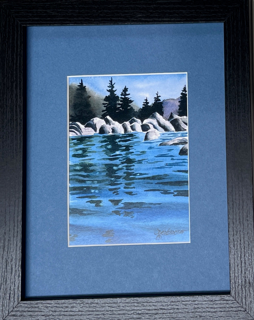 Blue Water Runs Deep, framed