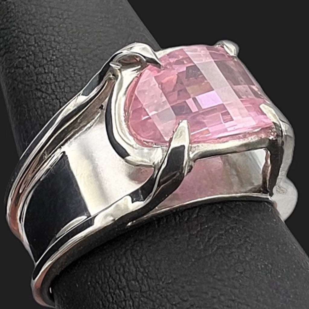 Bold Pink CZ Ring
