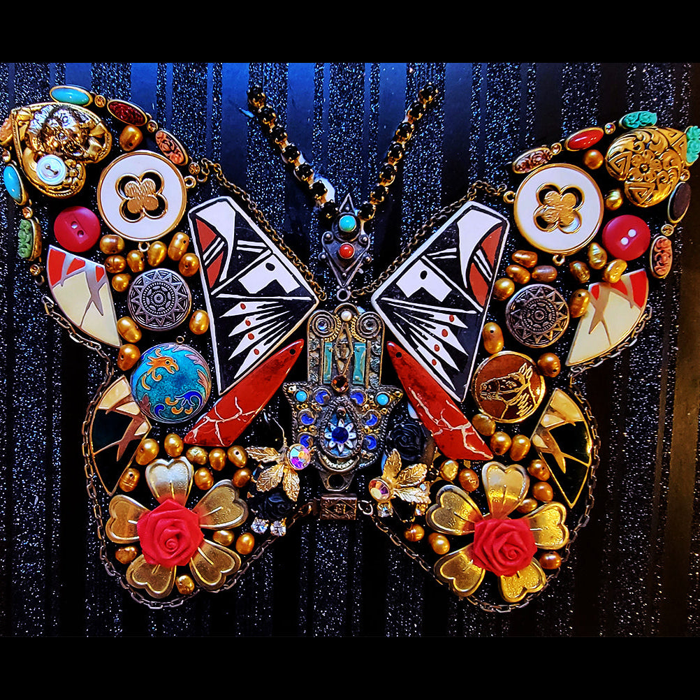 Butterflies from Old Jewelry Art Class Sat. 7.11.26 @ 2P