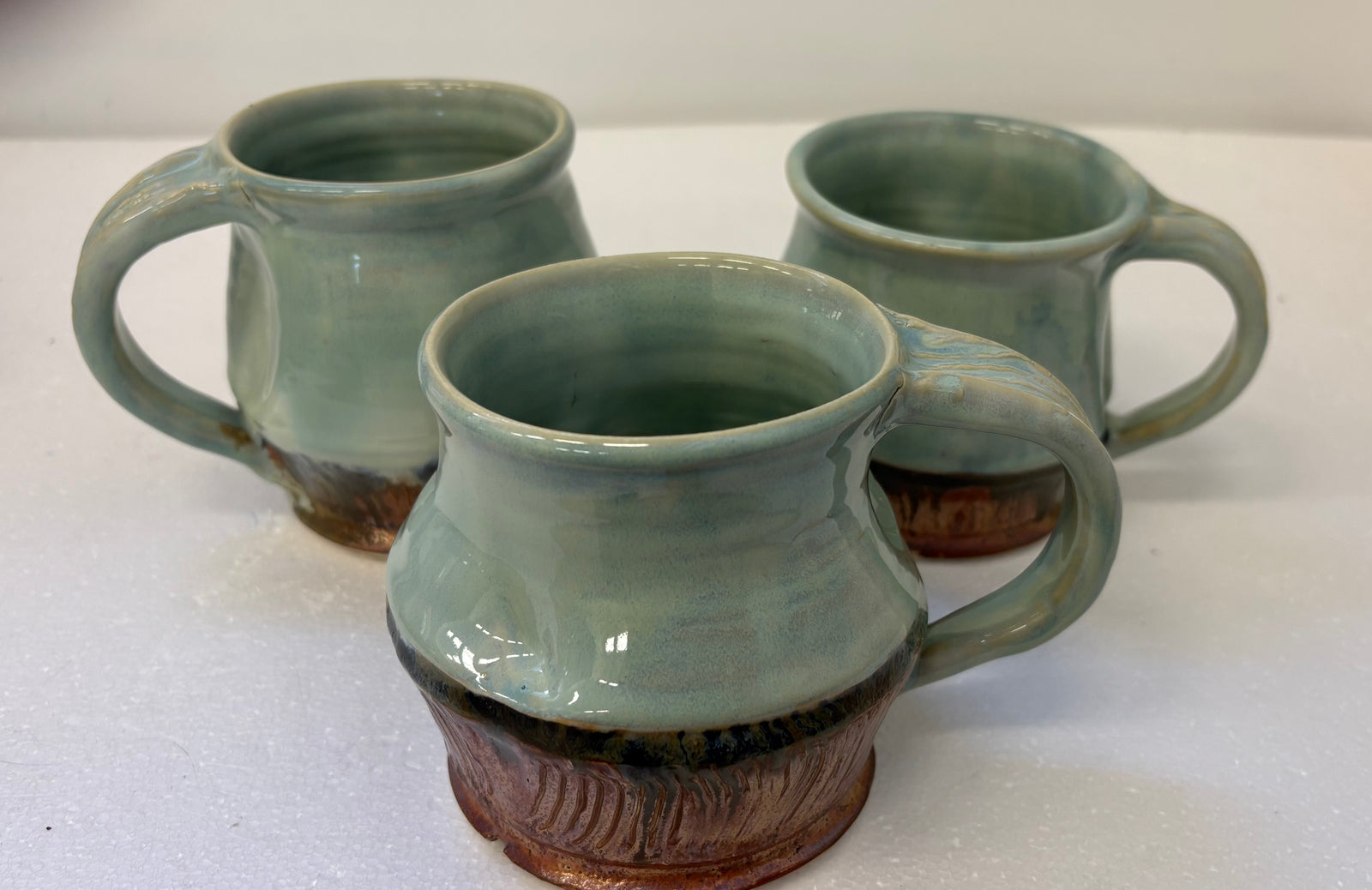 Green Copper Mugs