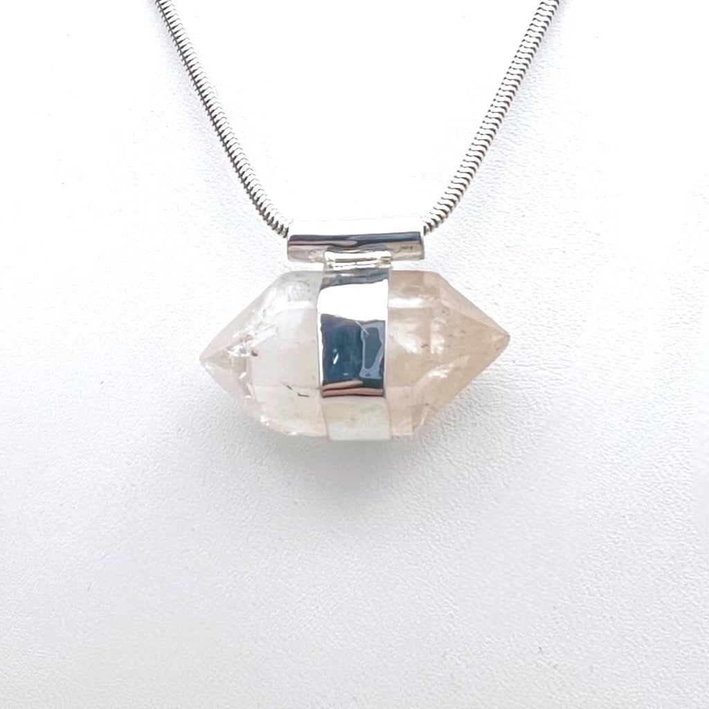 Double Terminated Quartz Pendant