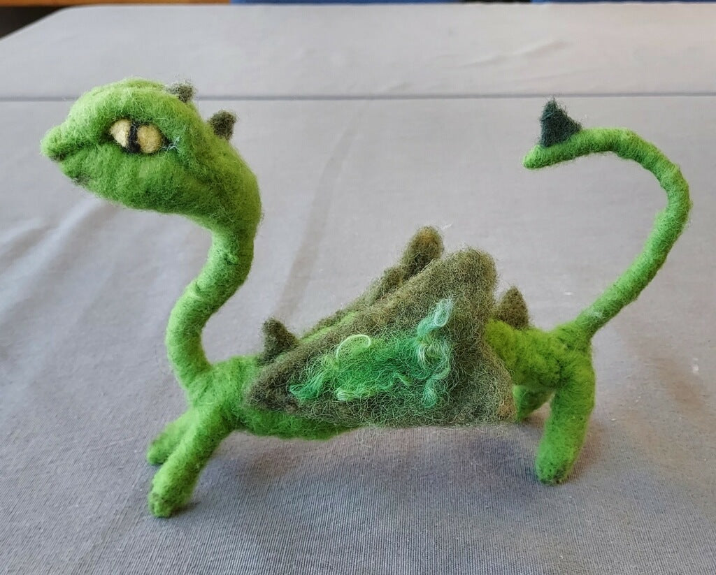 Needle-felting Baby Dragon Art Class Sat. 11.2.24 10A