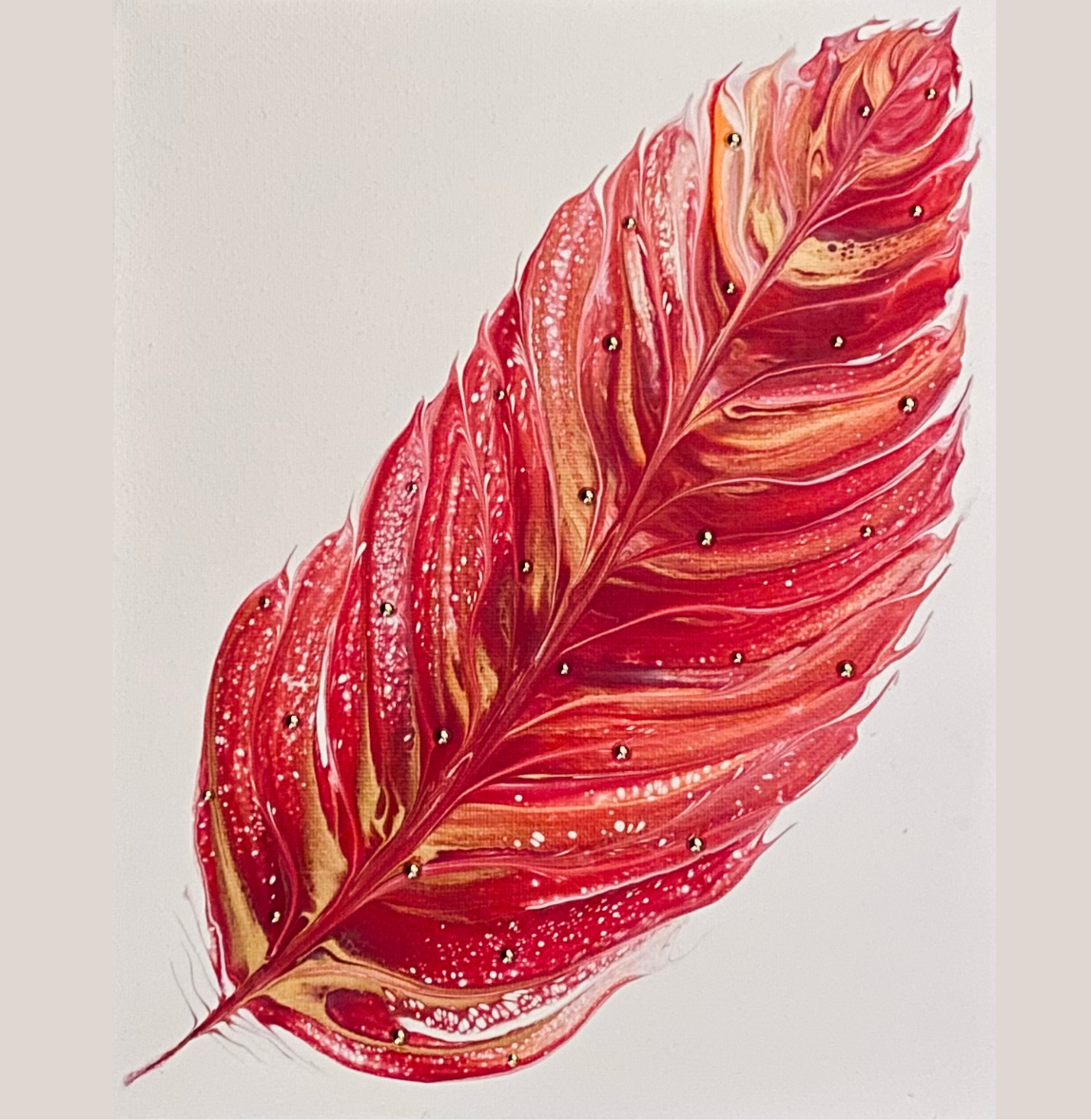 Acrylic Pouring- Gorgeous Feathers Art Class Wed. 2.11.26 @ 2P