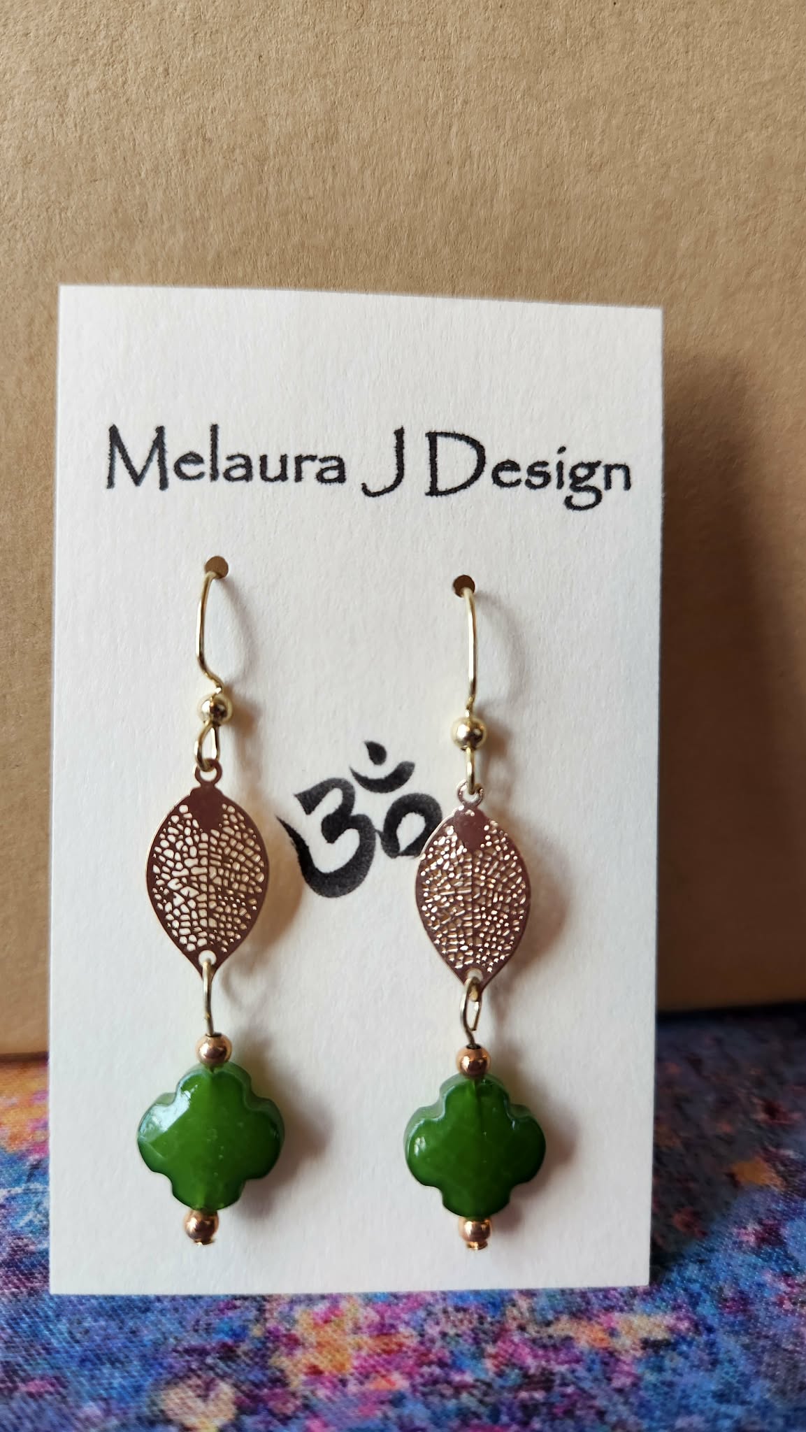 gold leaf with green