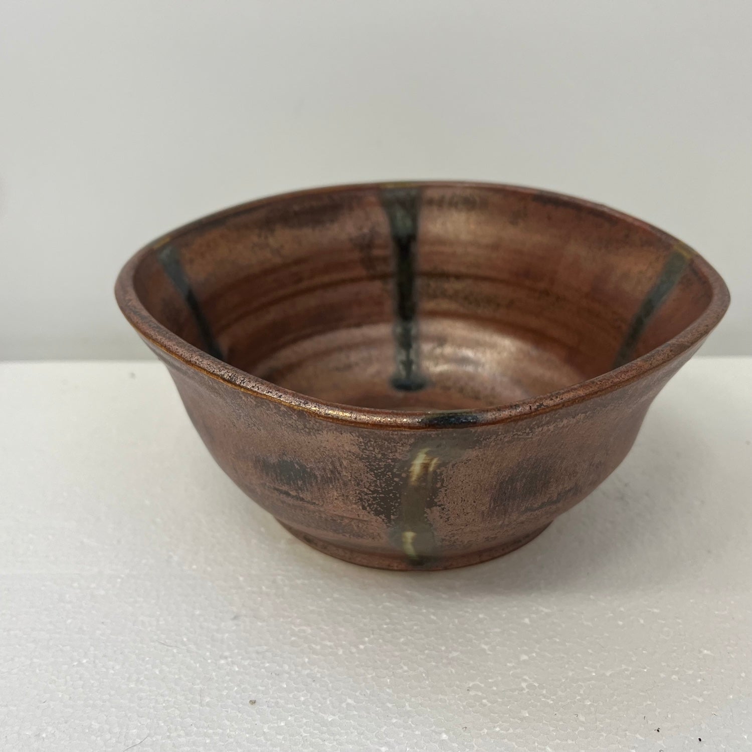 Veined copper bowls