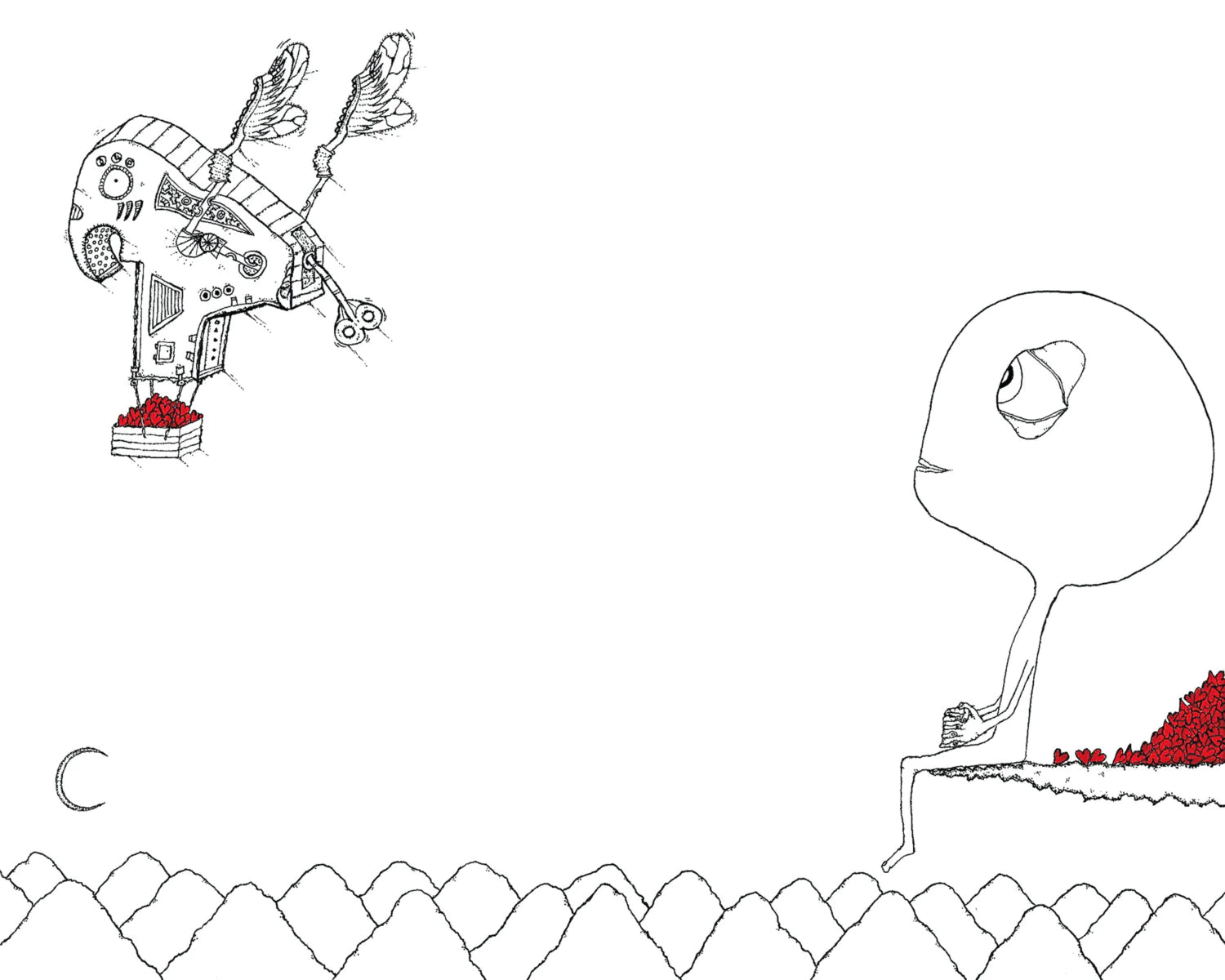 Jacob and his perfect elephant bug wind up toy.