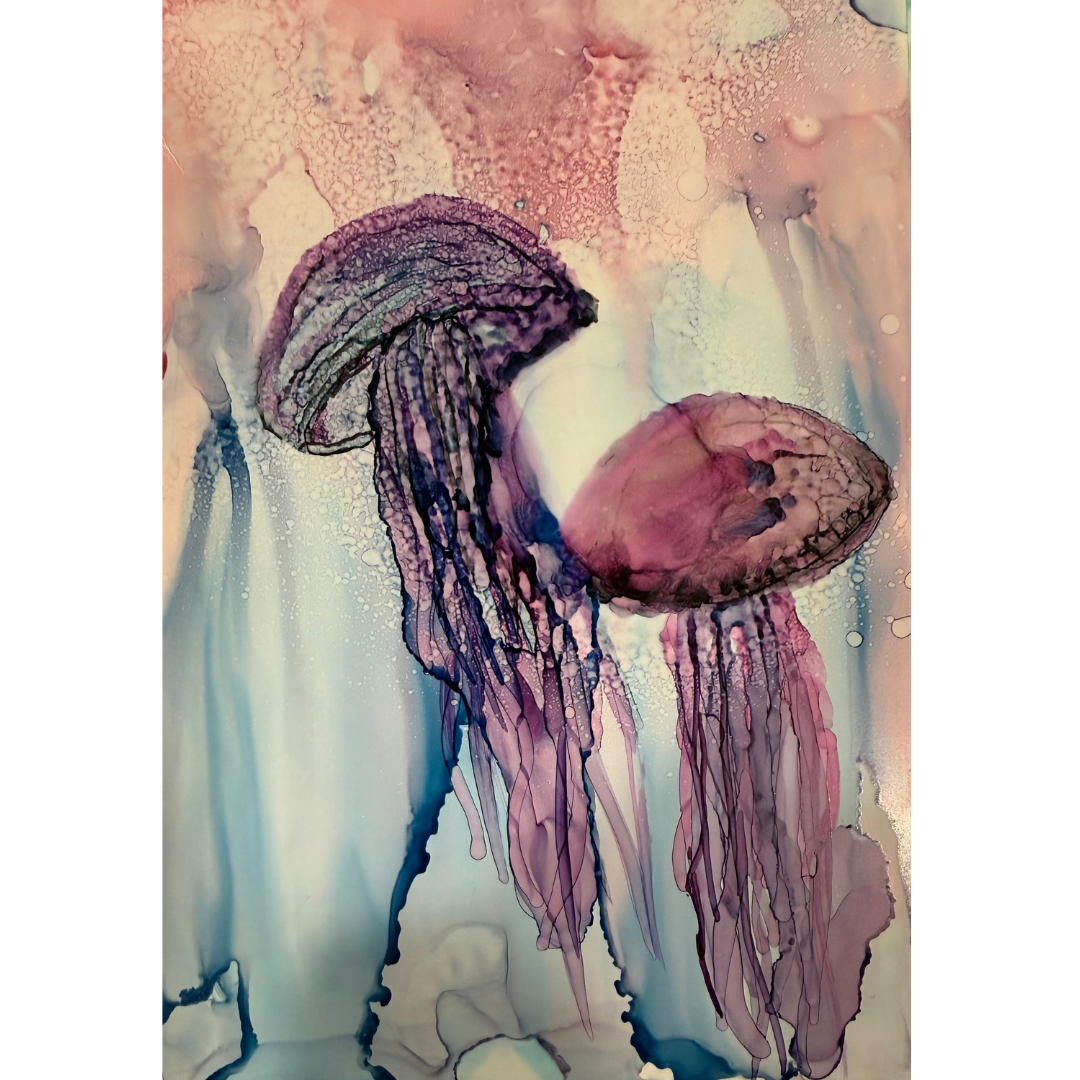 Under the Sea Magic Alcohol Ink Art Class Sat. 1.31.26 @ 10A