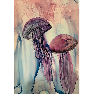 Under the Sea Magic Alcohol Ink Art Class Sat. 1.31.26 @ 10A