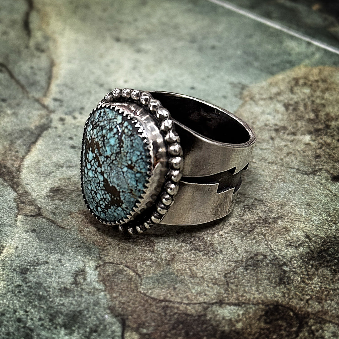 turquoise cabochon ring