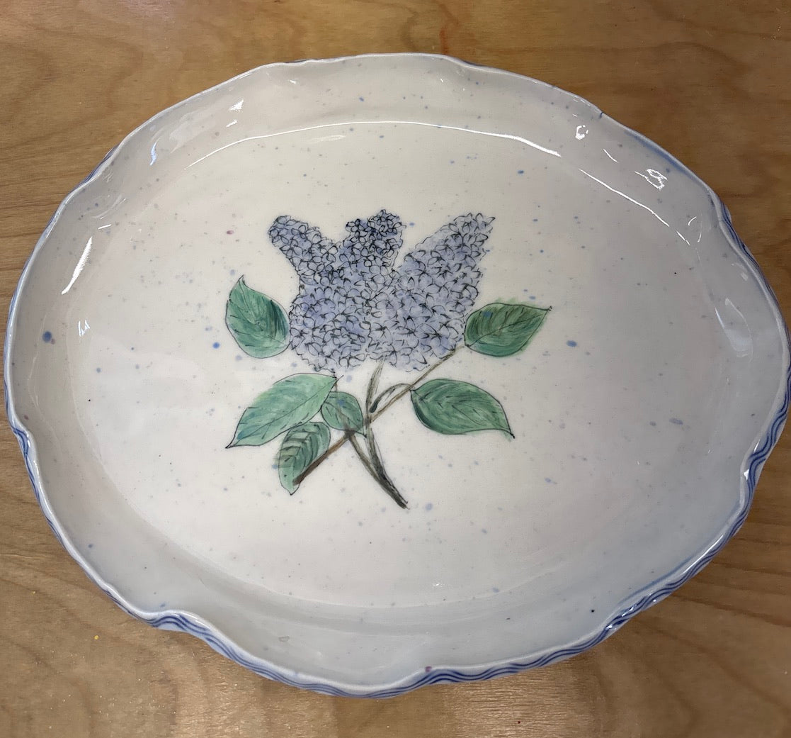 Lilac serving tray