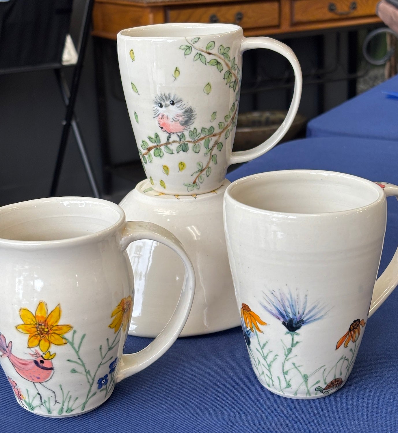 Misc painted mugs