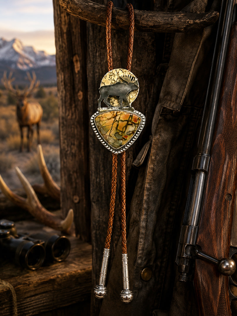 Moose Bolo Tie