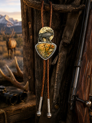 Moose Bolo Tie