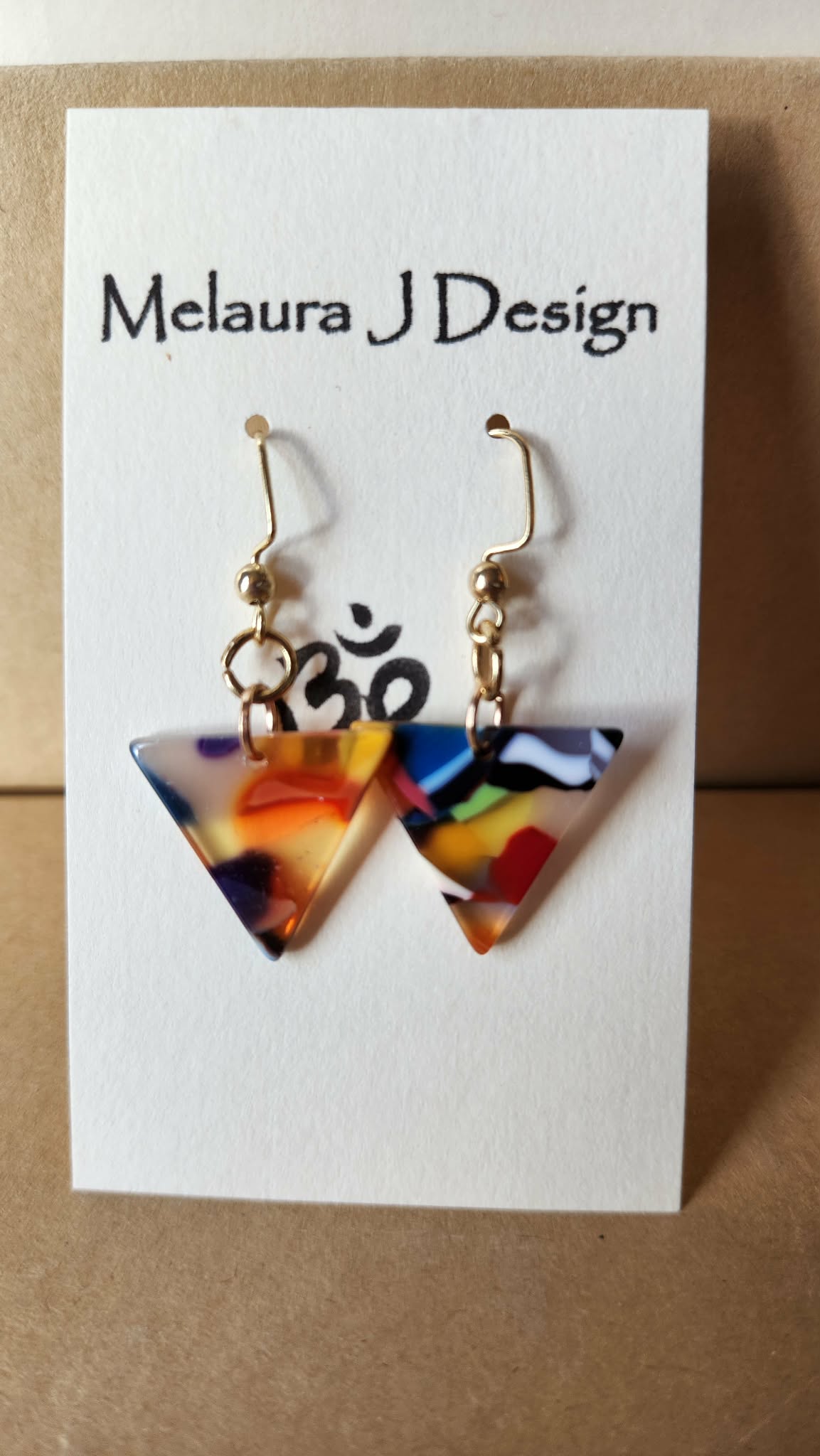 multi color triangle