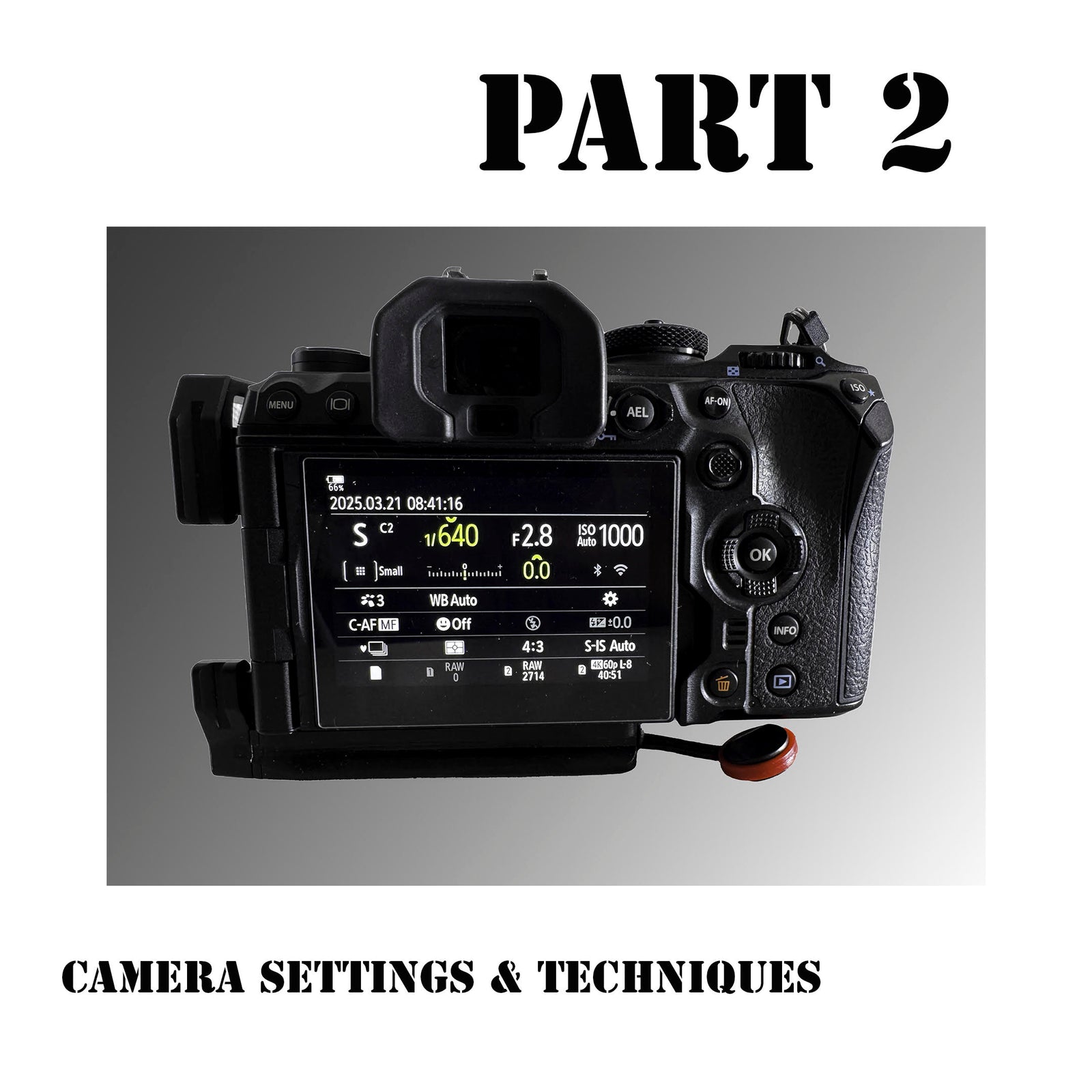 Intro To Digital Photography: PART 2 CAMERA SETTINGS Art Class - Sat. 5.23.26 @ 10:30A