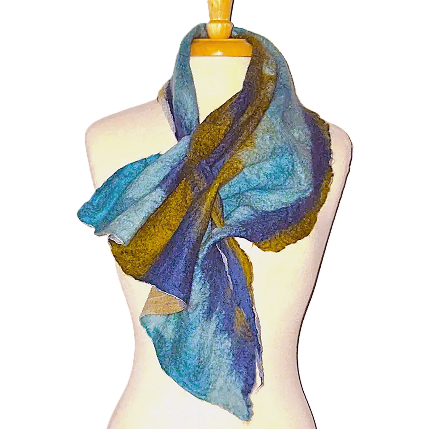Felted No Tie Pleated Scarf Art Class Sat. 9.19.26 @ 9A