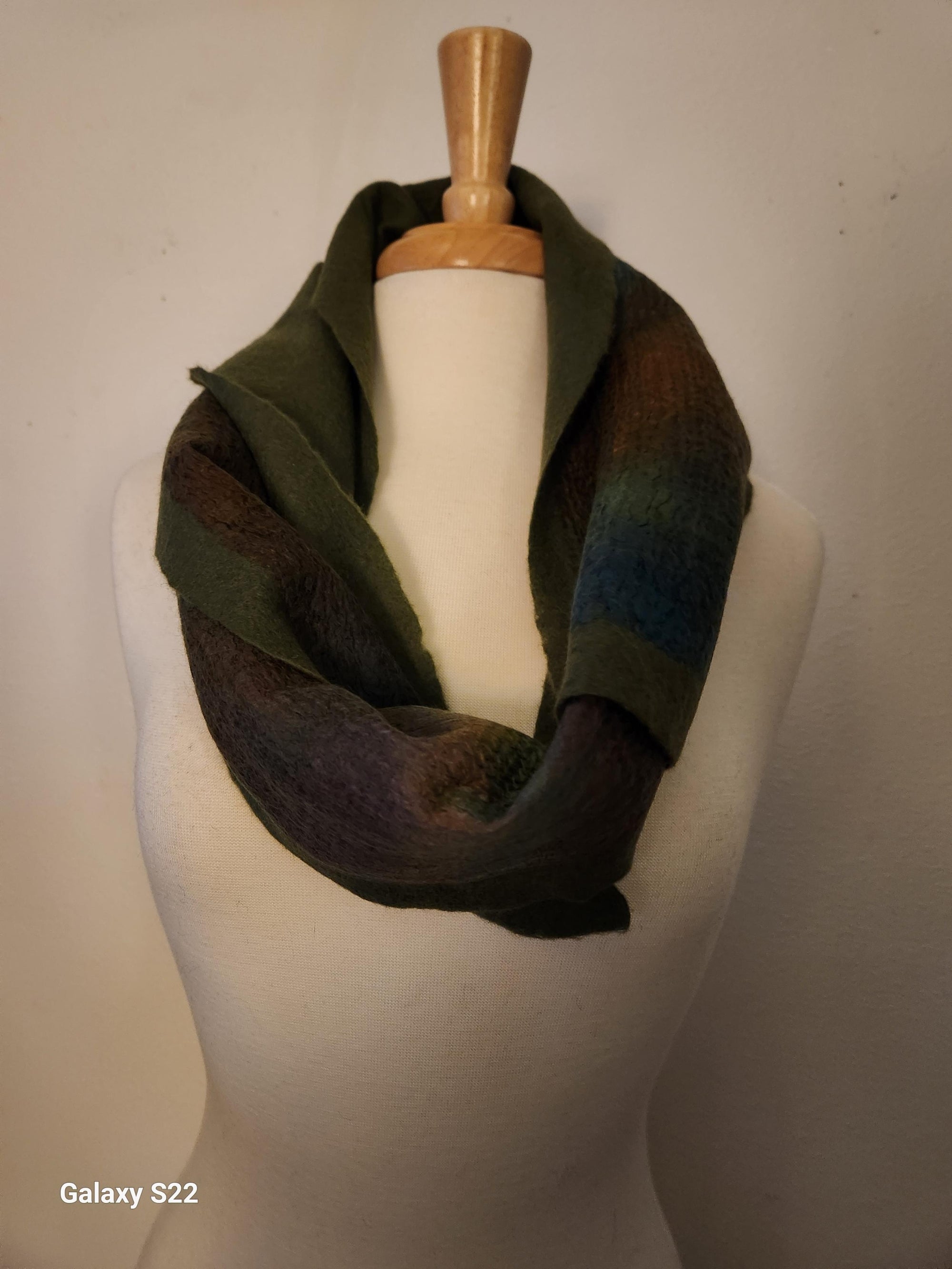 olive block scarf
