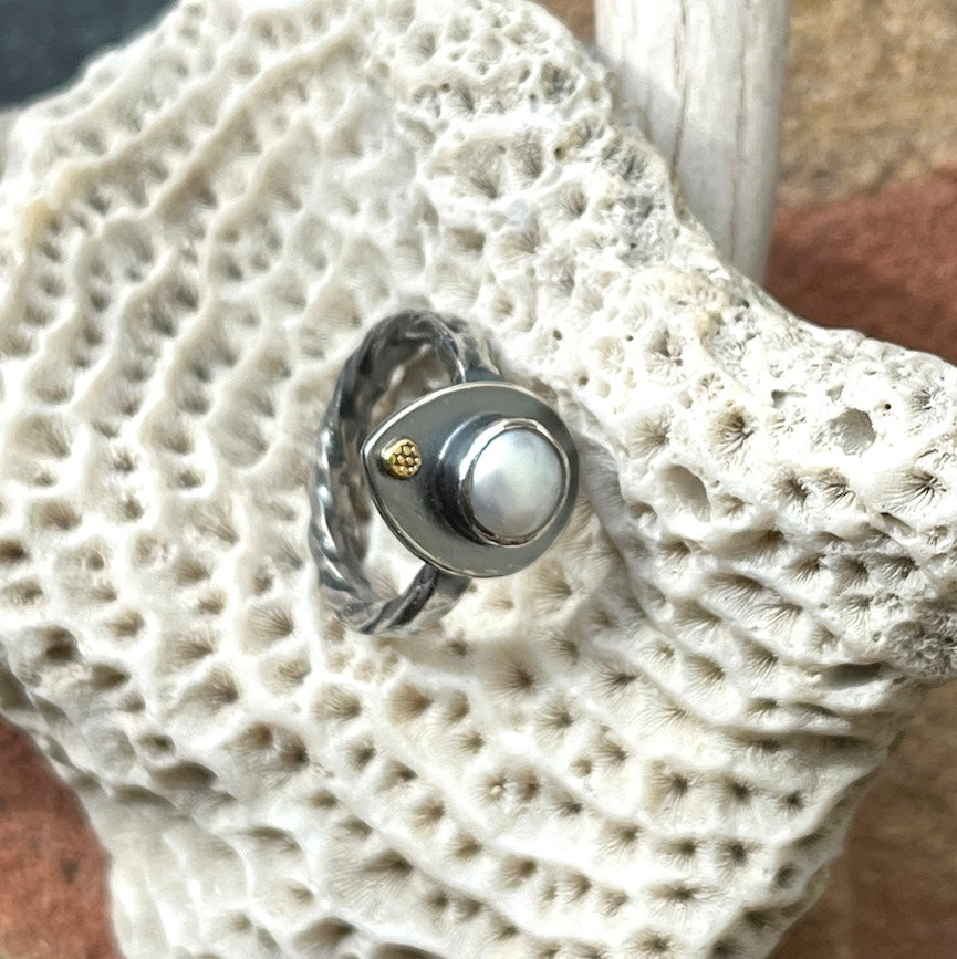 Pearl Pear Shape Ring