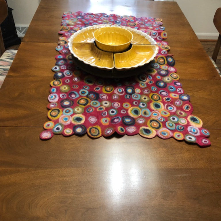 Whimsical Felted Table Runner Art Class Fri. 12.12.25 @ 10A