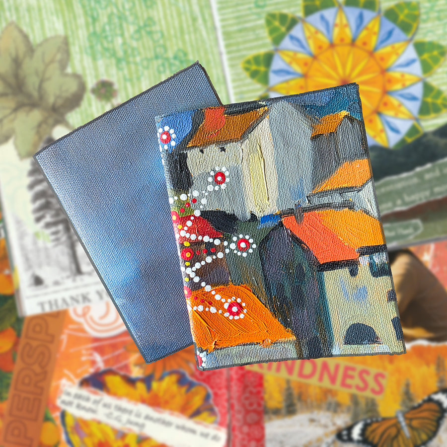 Itty Bitty Collage Journal Art :Two Day Art Workshop- Mons. 3.23.26 & 3.30.26 @ 1P