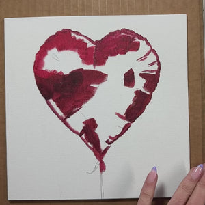 Acrylic Painting Skill Builder: Heart Balloon Art Class Wed. 7.15.26 @ 1:30P