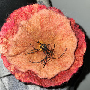 Felted Fantasy Flower Pin Art Class Sun. 3.23.25 @ 2 PM NEW