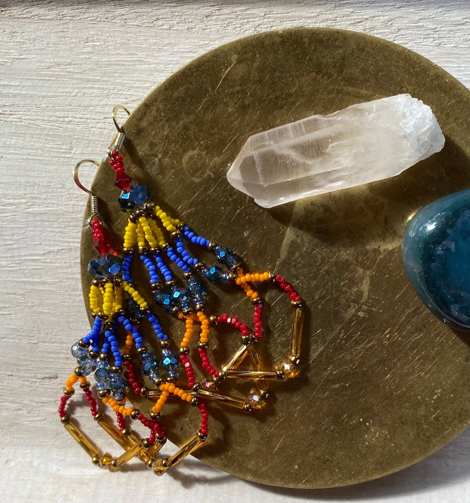 red and gold sunburst