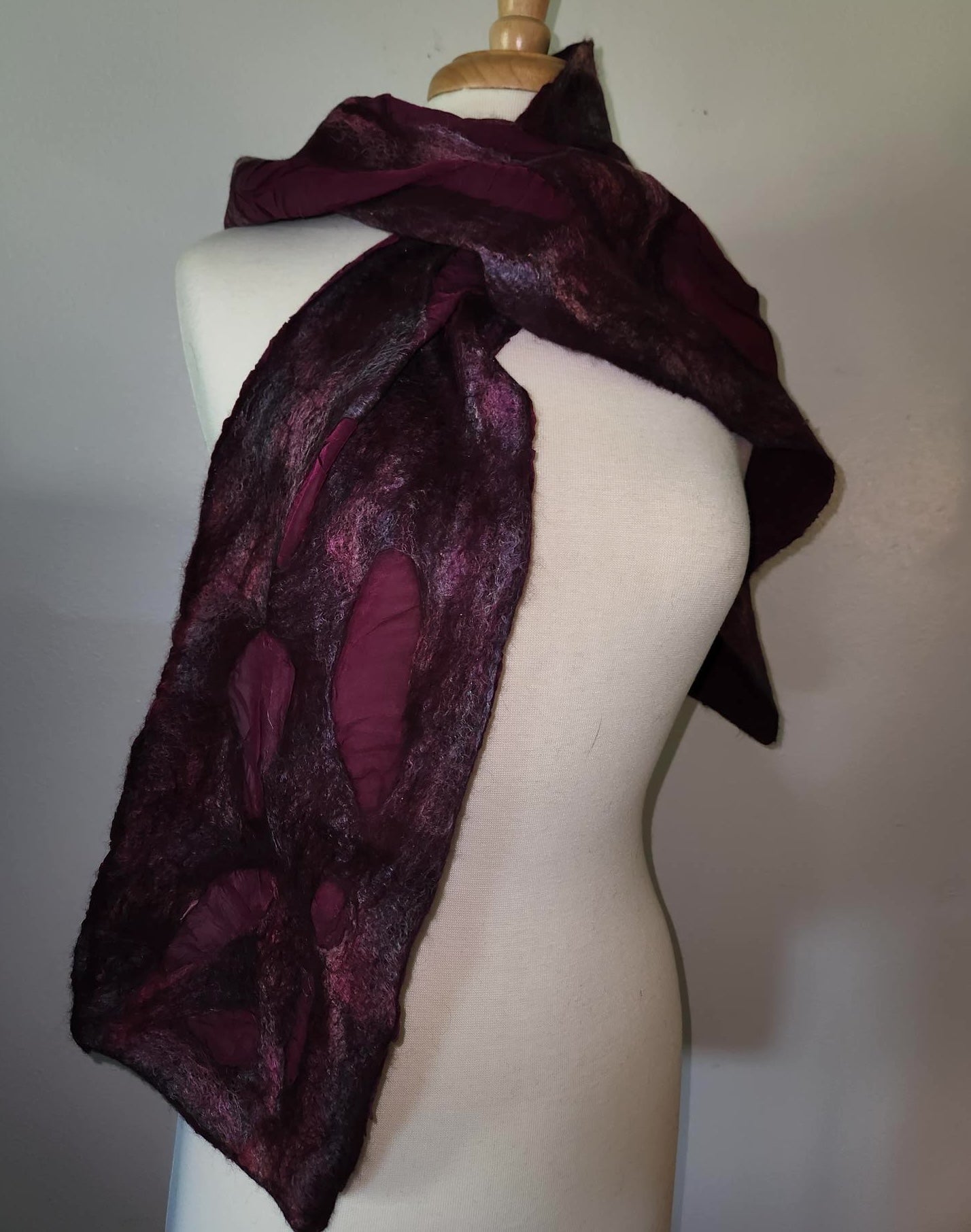 Scarf- Eggplant Cathedral