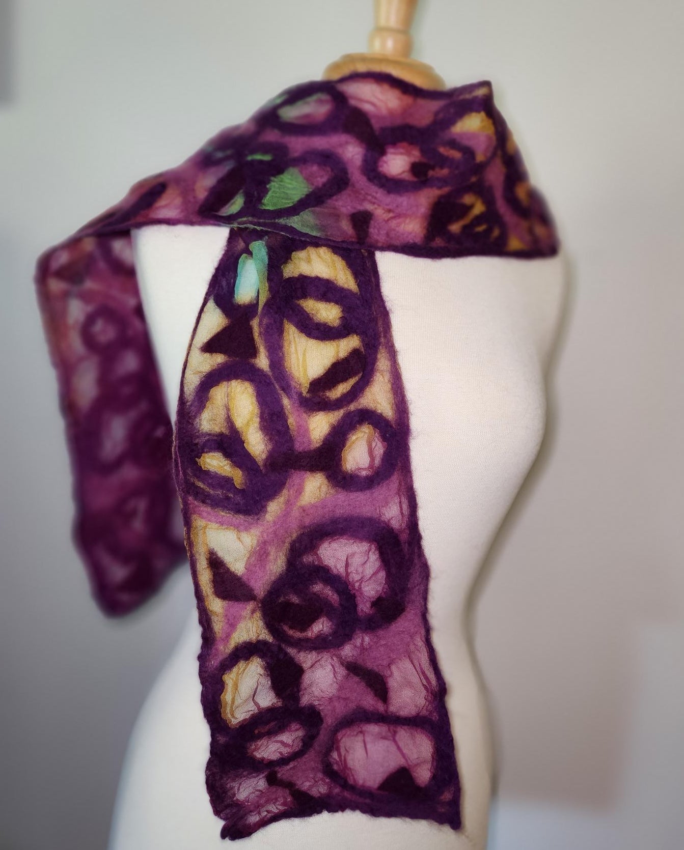 Scarf- Nuno Eggplant