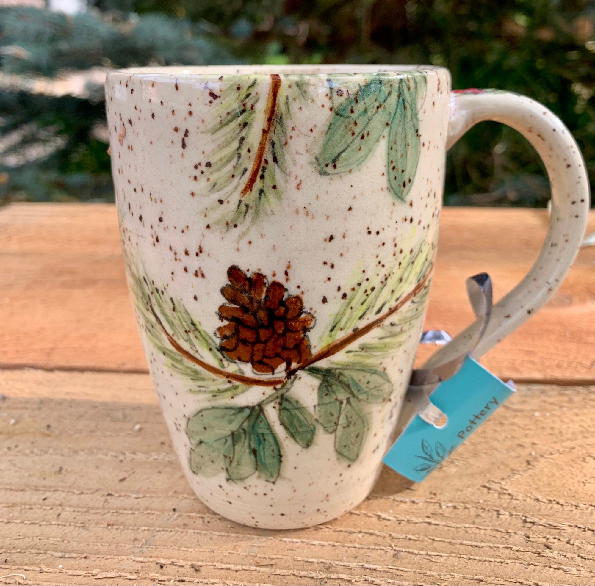 speckled holly & pine mug 3