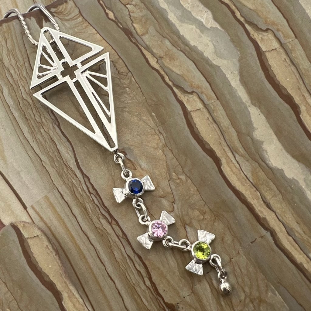 Sterling Kite Pendant