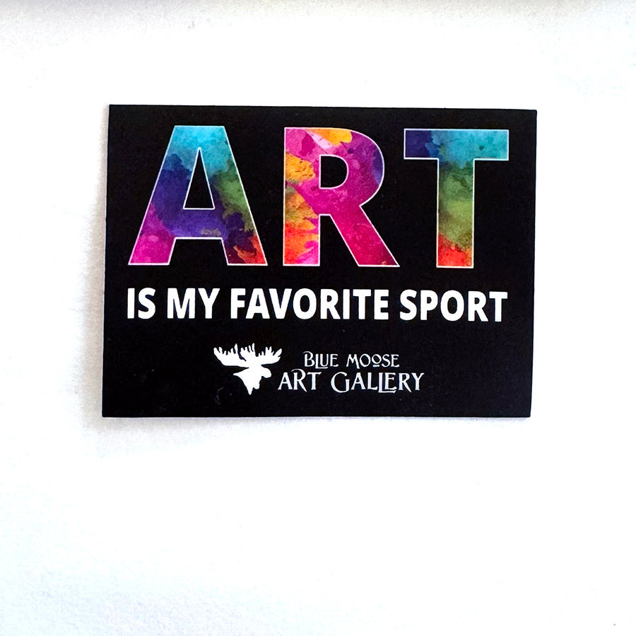 Sticker  Blue Moose Art Gallery