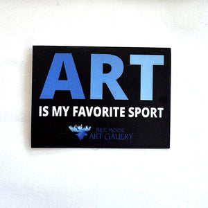 Sticker  Blue Moose Art Gallery