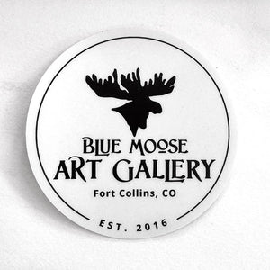 Sticker  Blue Moose Art Gallery
