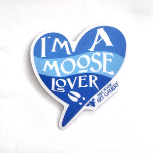 Sticker  Blue Moose Art Gallery