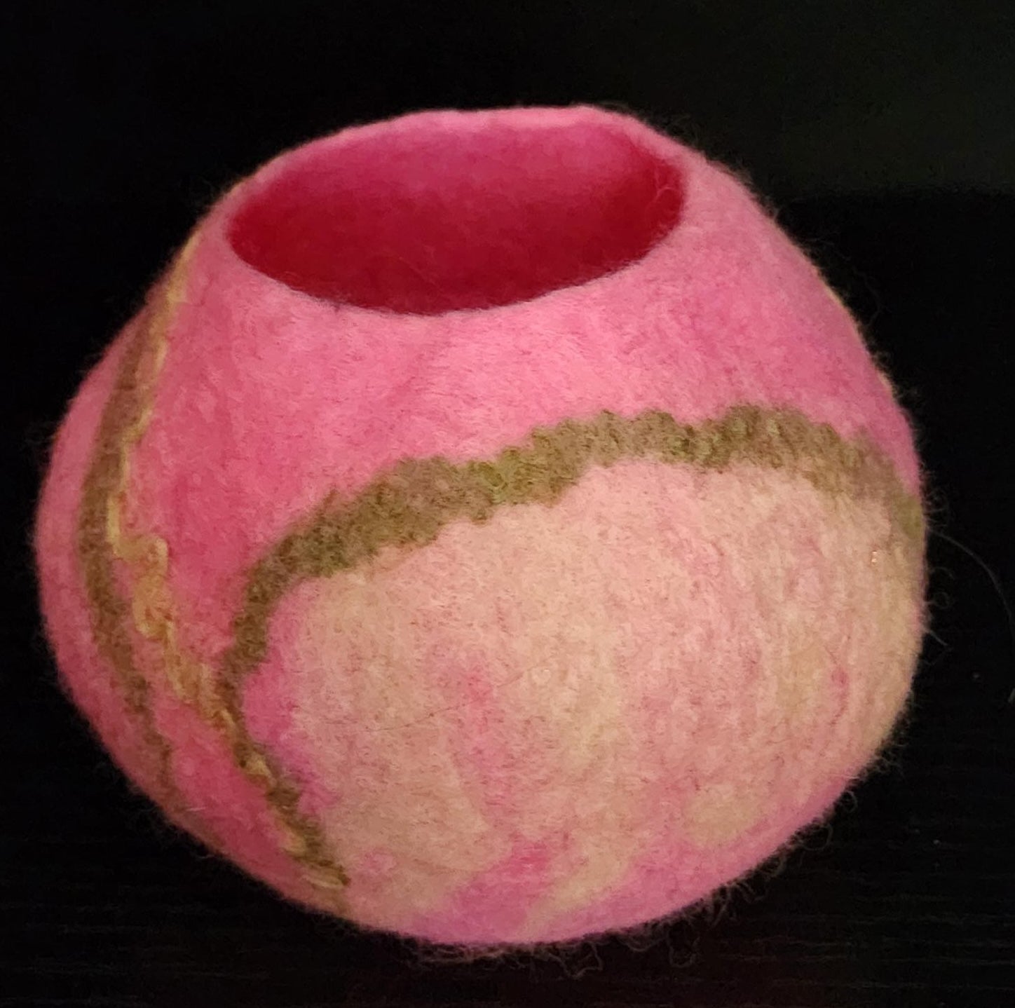 Felted Vessel-small pink