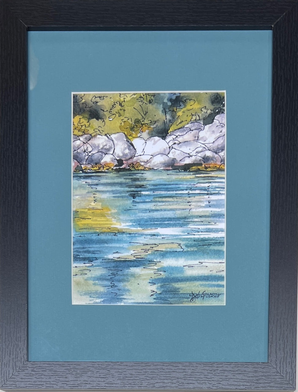 Watercolor Memories, framed