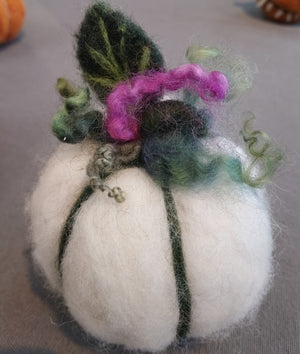 Needle-Felted Pumpkin Art Class - Sat 10.3.26 @ 10A